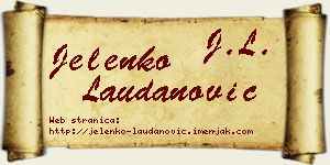 Jelenko Laudanović vizit kartica
